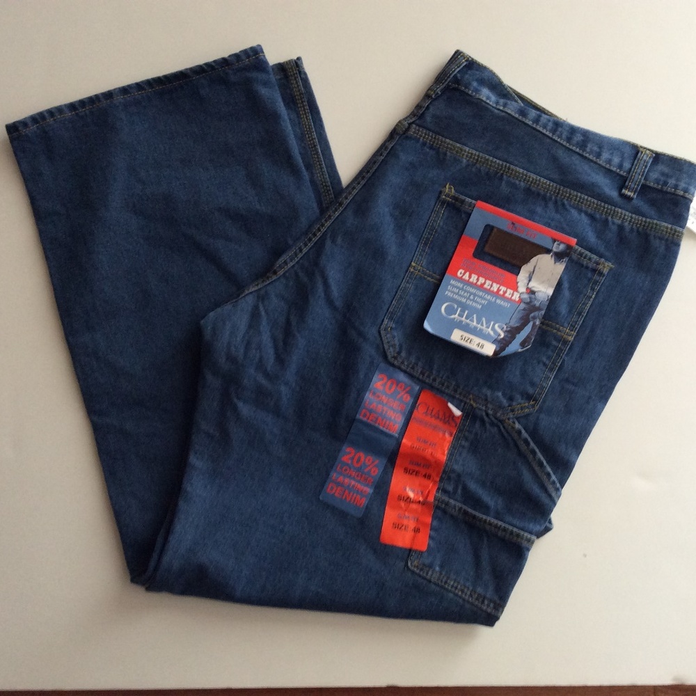 Chams Denim Carpenter Pants Slim Fit NWT size 48